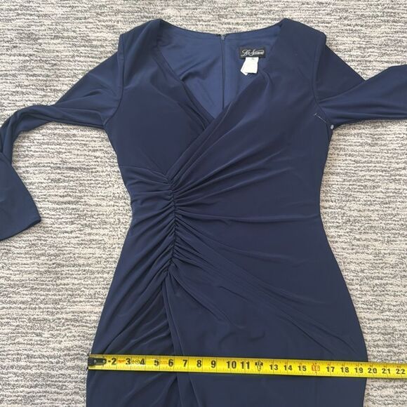 New La Femme 29812 Navy Mother of the Bride Midi Dress Size 10 - Picture 10 of 13